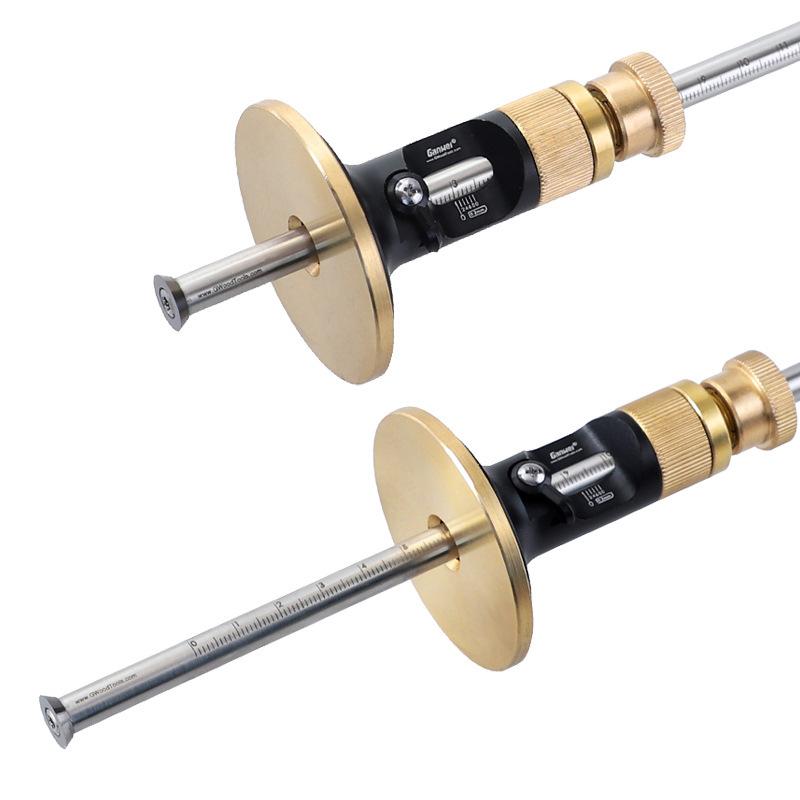 Precision European Scriber Ruler Marking Gauge Fine-tuning Automatic Alloy Line Scribing Depth Measurement Tools