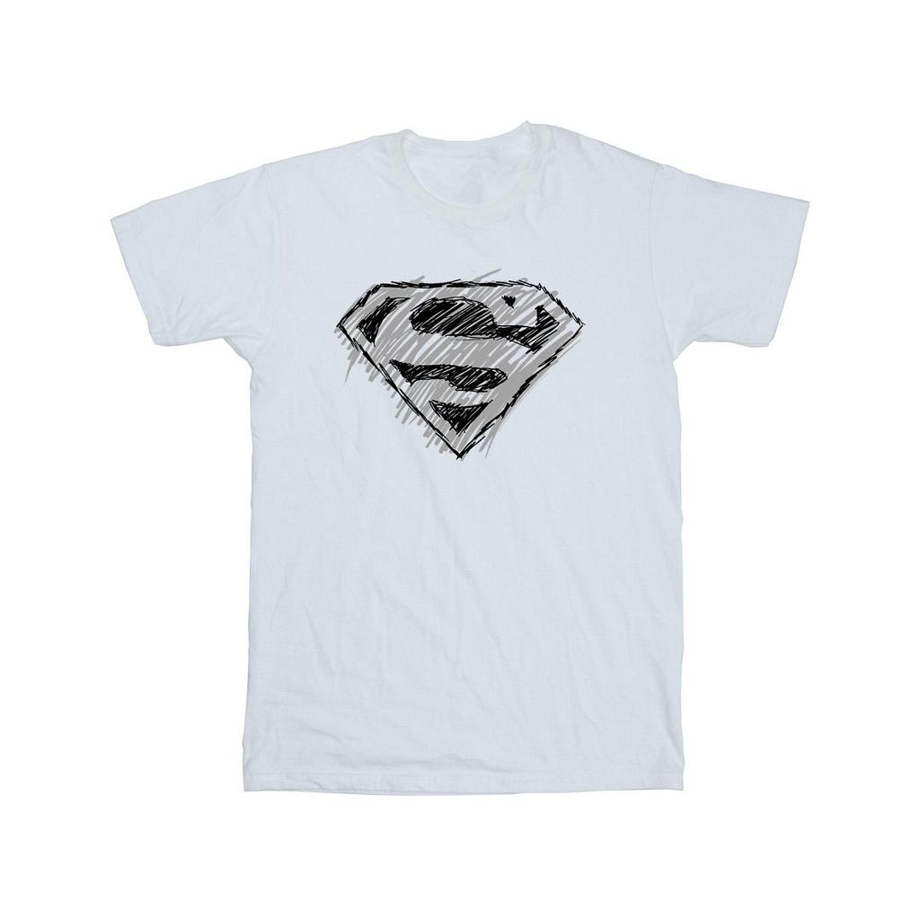 DC Comics Boys Superman Logo Sketch T-Shirt