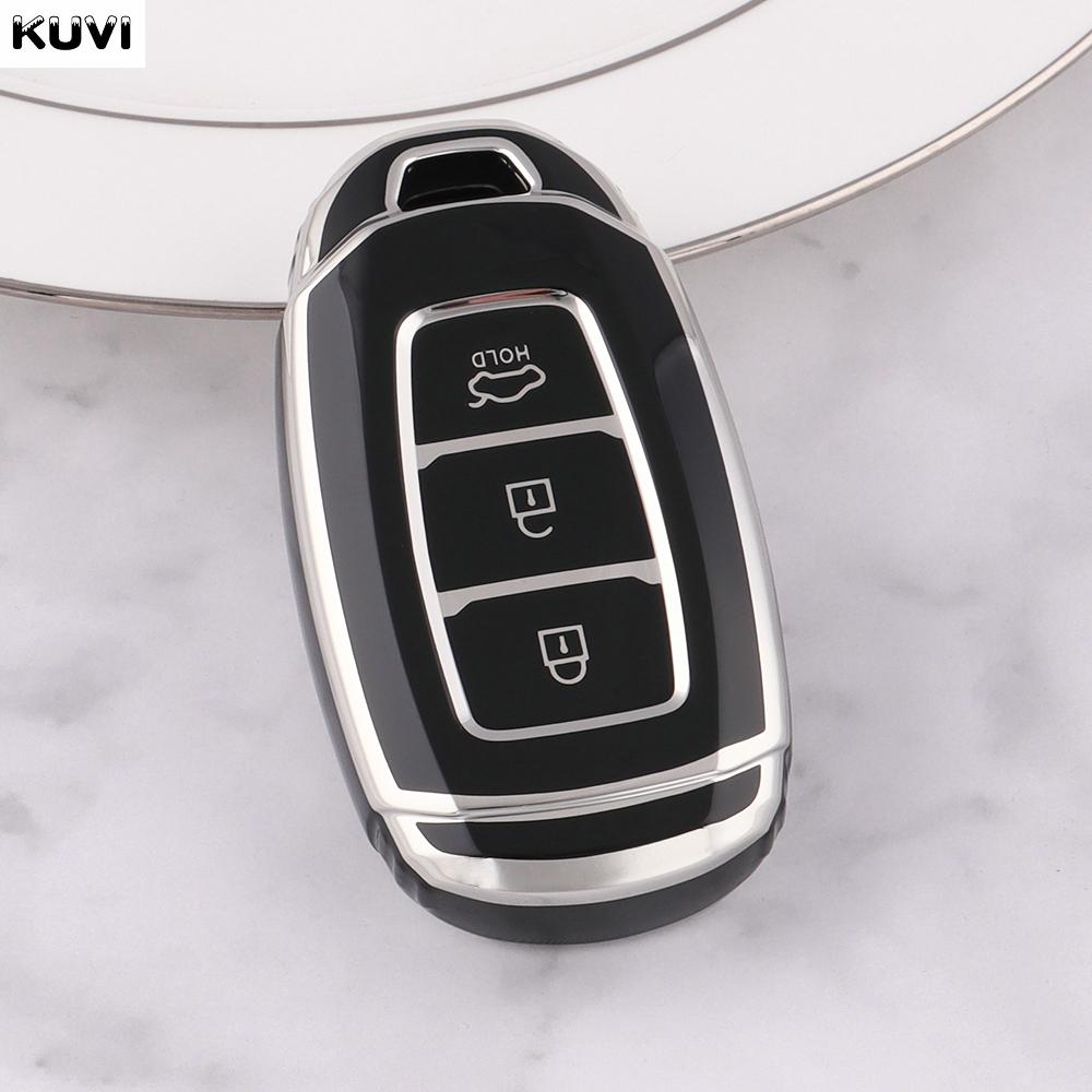 3 4 Кнопки ТПУ Чехол-брелок для автомобильного ключа для Hyundai I30 Ix35 Kona Encino Solaris Azera Grandeur Ig Accent Santa Fe Palisade