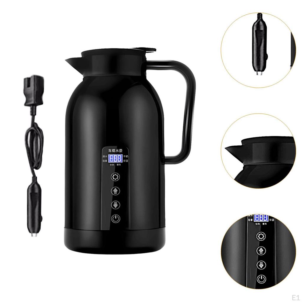 Автомобильный чайник Бойлер для воды Двойной мощности Портативный 1300 мл Нагревательный для