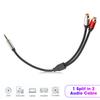 O Кабель 1, разделенный на 2 3,5 мм штекер и 2RCA гнездо стерео провод для подключения сабвуфера 0,3 м 11,8 дюймов