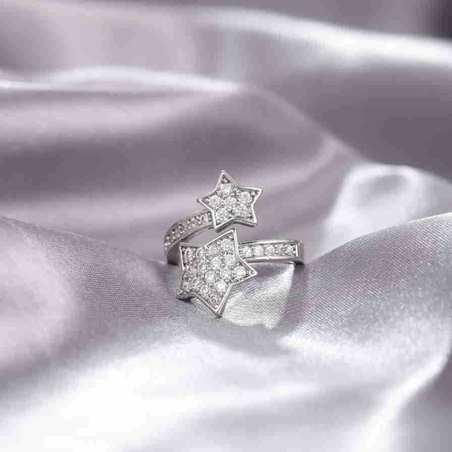 New Time Run Cross Ring, Niche Opening Adjustable Non Fading Ring