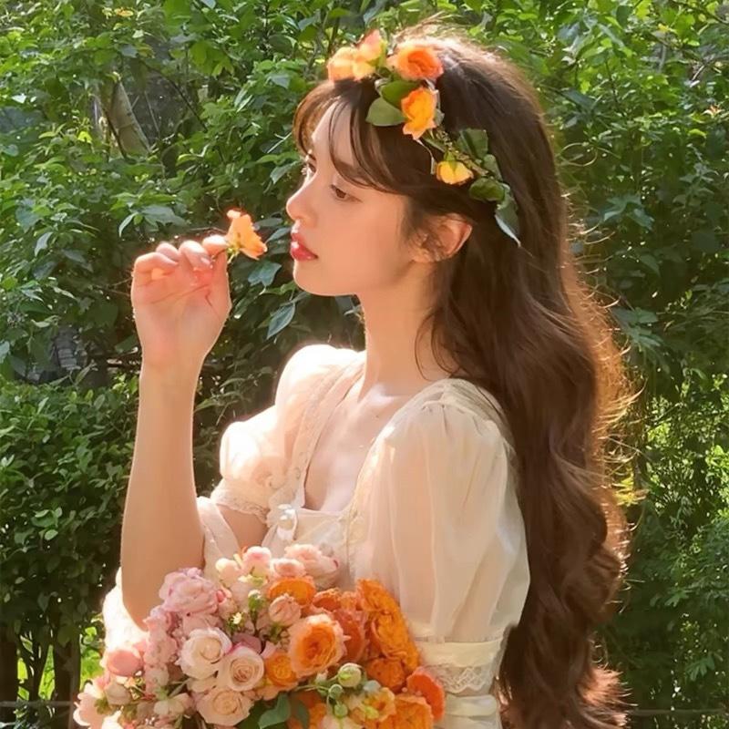 1 шт. Сказочный венок Реквизит для фотосъемки Головной убор Богемный стиль Лента Повязка на голову Лесная серия Головной убор Цветочный венок