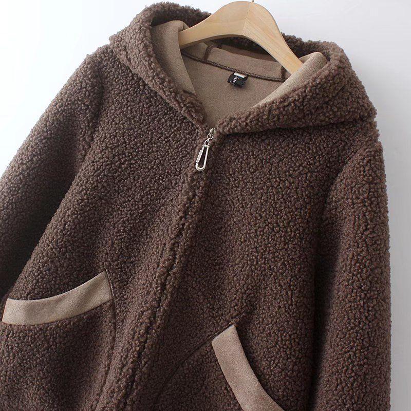 Зимнее хлопковое пальто для женщин среднего возраста, теплая флисовая толстая куртка с капюшоном, повседневное свободное пальто Parker