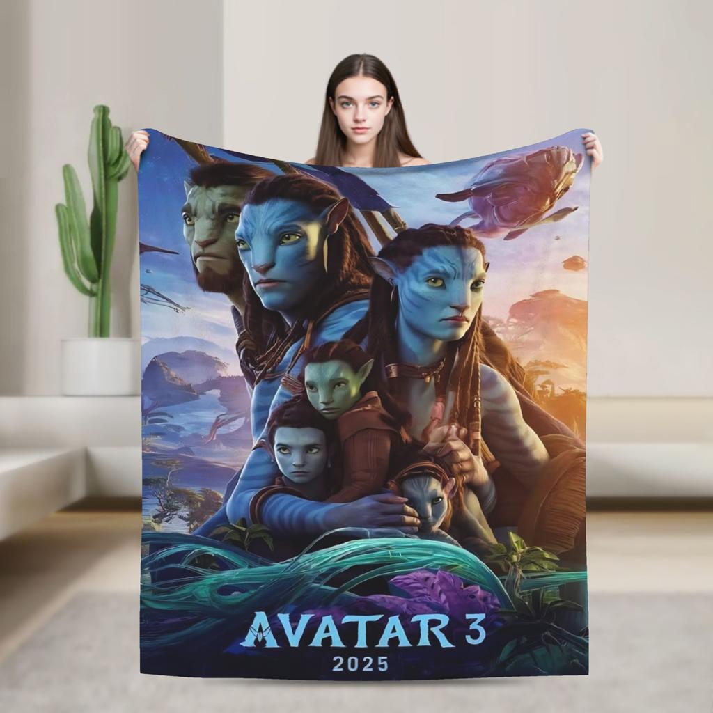 Cartoon Avatar Movie Blanket Fleece Summer Air Conditioning  Multi-function Lightweight Throw Blanket for Bed Car Quilt