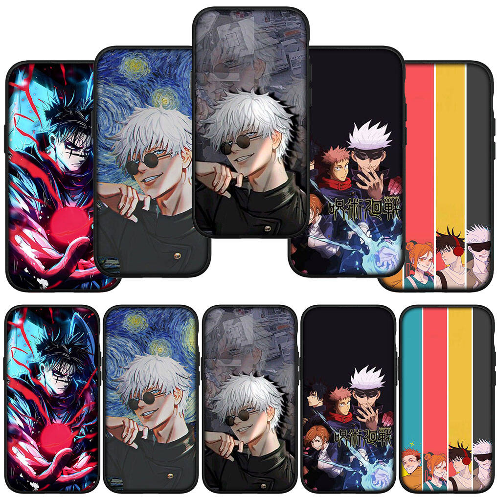 Для iPhone 17 16 15 Xiaomi Poco F7 F8 X7 C85 C75 C71 M8 Redmi Note 14 13 12 11 Pro Max 14C 13C 15C A3 A4 Чехол для телефона Jujutsu Gojo Satoru Kaisen Аниме