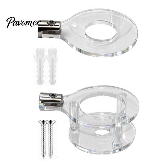 Wall Mounted Hanger 2PCS Vertical Light Swords Mount Racks, Transparent Acrylic Display Storage Bracket Stand, Space Saving for Living Room And Office