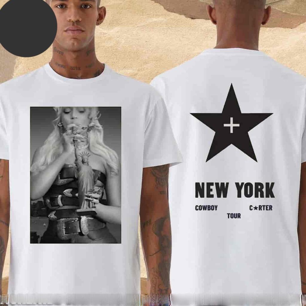 Футболка с туром Beyoncé Cowboy Carter CCT Нью-Йорк 2026 Эксклюзивно на Metli.fe
