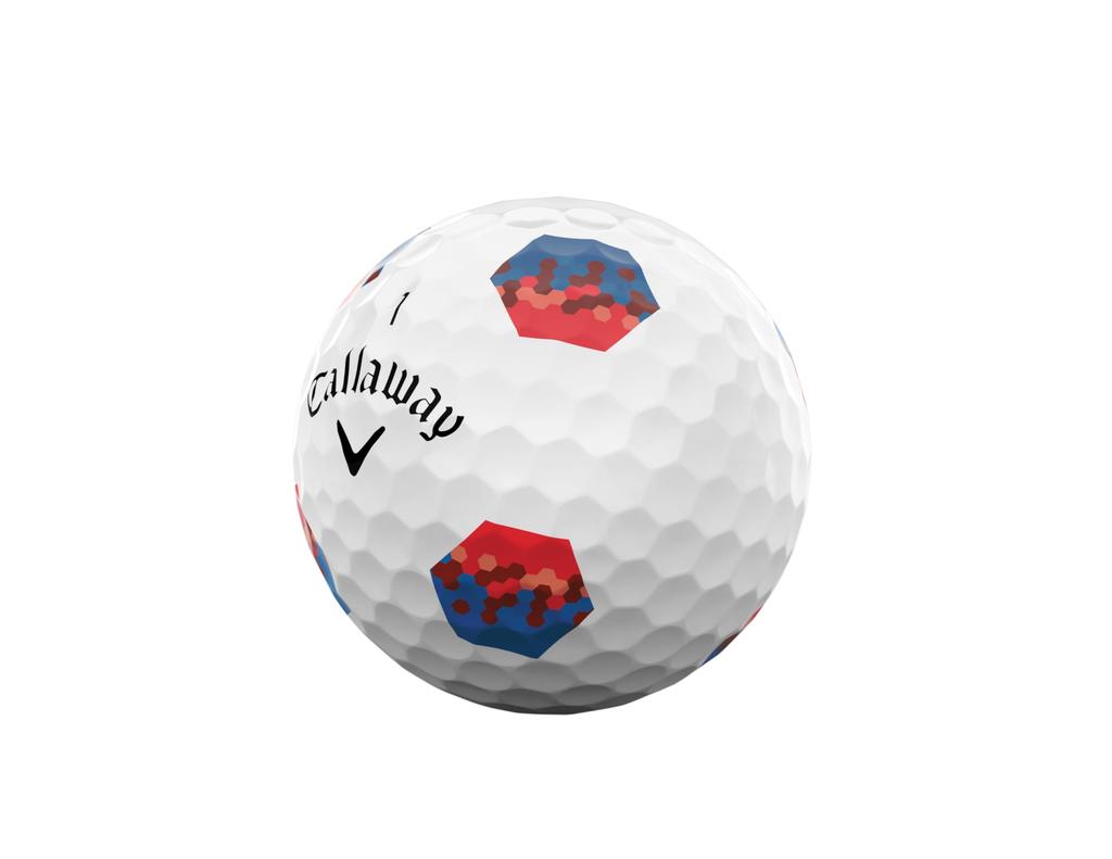 Мяч для гольфа Callaway CHROME TOUR 24 TRUTRACK 1 дюжина (12 шт.) Конструкция из 4 частей, белая