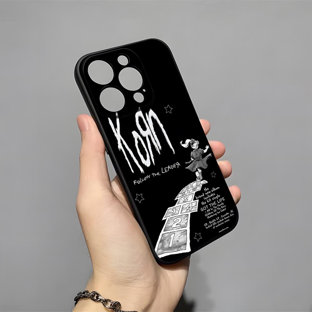 Чехол для телефона K-Korn Hot Metal Rock Band для IPhone 17 Pro Max 16 15 14 Pro Max 13 11 X Xs Xr 8 7Plus Силиконовый чехол
