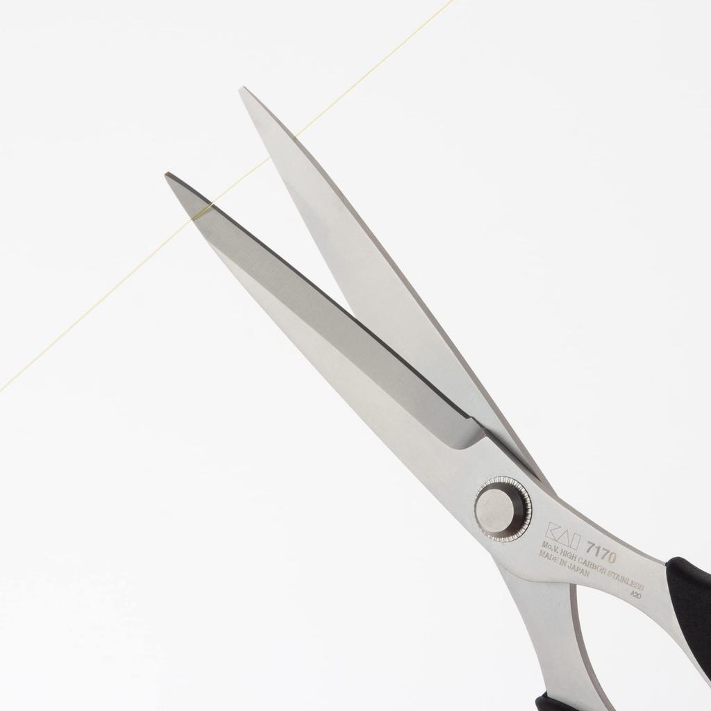 Kai Corporation Scissors Sharp and Small Made in for and - Durable, Scissors, 170mm, Japan, Fabric, Paper, Crafts, Sewing, DIY, More. All-purpose