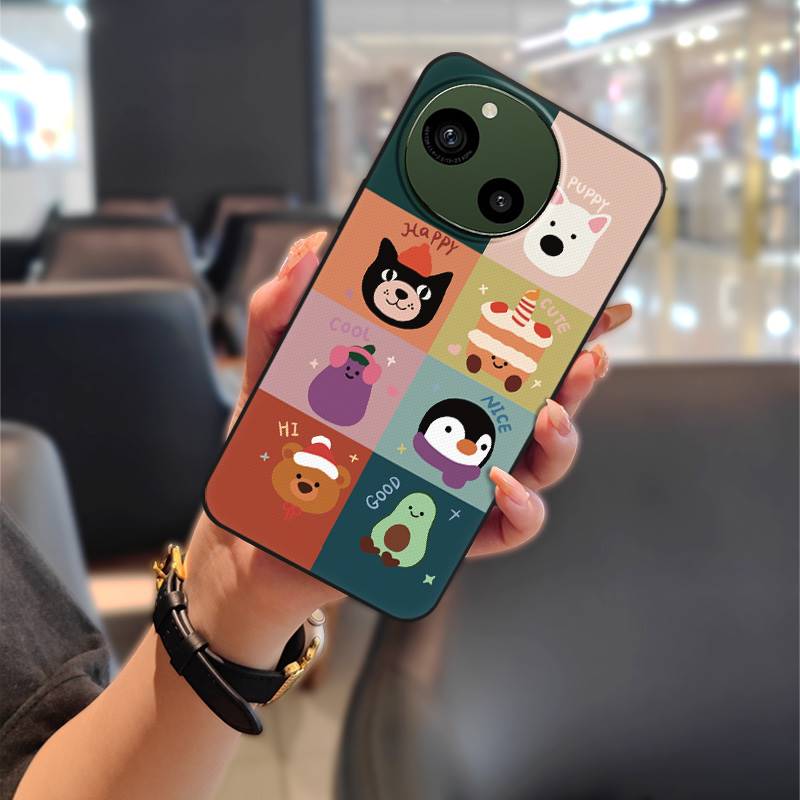 Мягкий чехол-граффити для телефона Sharp Aquos R9/SH-51E, задняя крышка, прочный, пыленепроницаемый чехол для телефона, милый мультяшный ТПУ