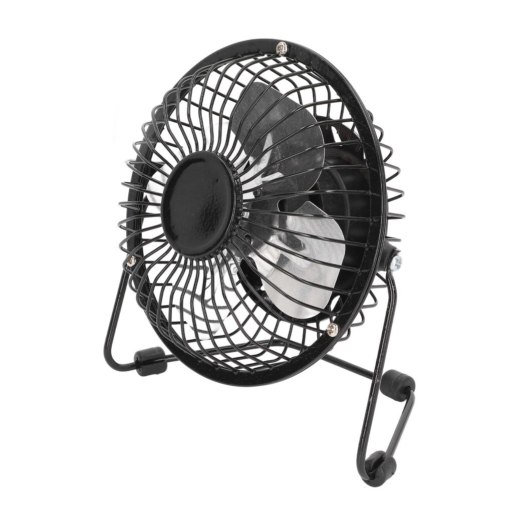 USB Small Desk Fan 360 Degrees Rotation Super Sound Off Mini Fan Portable One Key Switch USB Desk Fan with