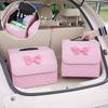 Большой Вместимости Коробка для Хранения в Багажнике Автомобиля Складная Коробка для Хранения в Автомобиле Органайзер для Мелочей Женские Розовые Автоаксессуары