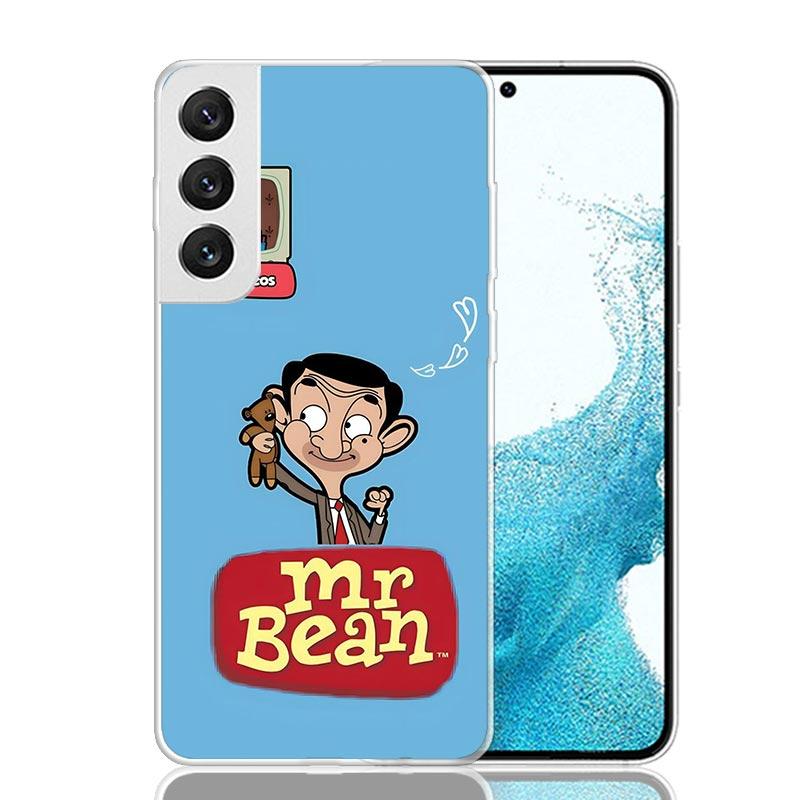 Mr Bean Cartoon Phone Case For Samsung Galaxy S26 Ultra S23 S24 S25 Edge S20 FE S21 S22 Plus Soft Print Shell Cover Fundas Galax