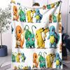 Pokemons Pikachu Cartoon Flannel Blanket For Office Home Camp Leisure Blanket Birthday Gifts Multifunctional Universal Blanket