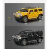 1/18 HUMMER H2 Highway 61 SUV Diecast Car Model Sound Light Simulation Kids Gift