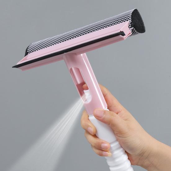 Ракель для оконного стекла с распылителем воды, нескользящая ручка, подвесное хранилище, многофункциональное чистящее средство 3-в-1