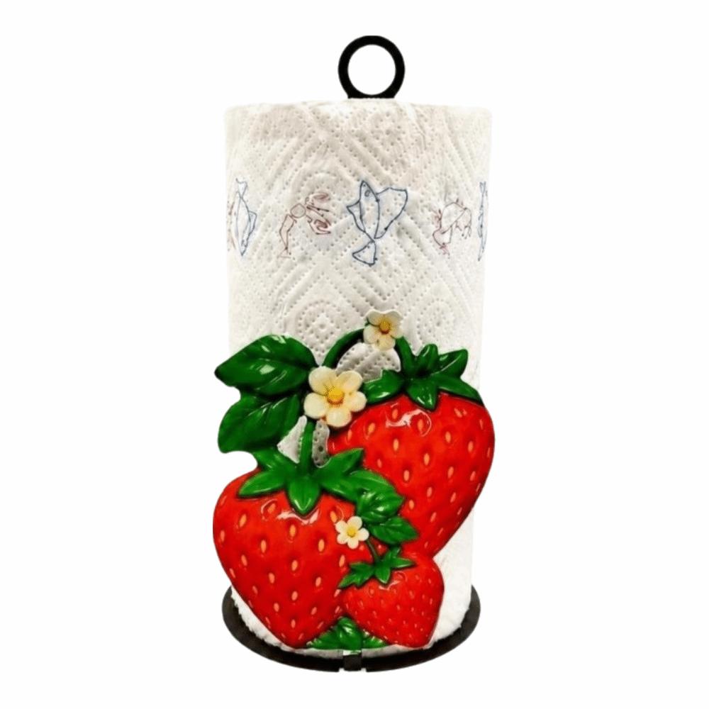 Vertical Storage Paper Towel Holder Wooden Base Tissue Storage Rack Paper Towel Stand Home Decor