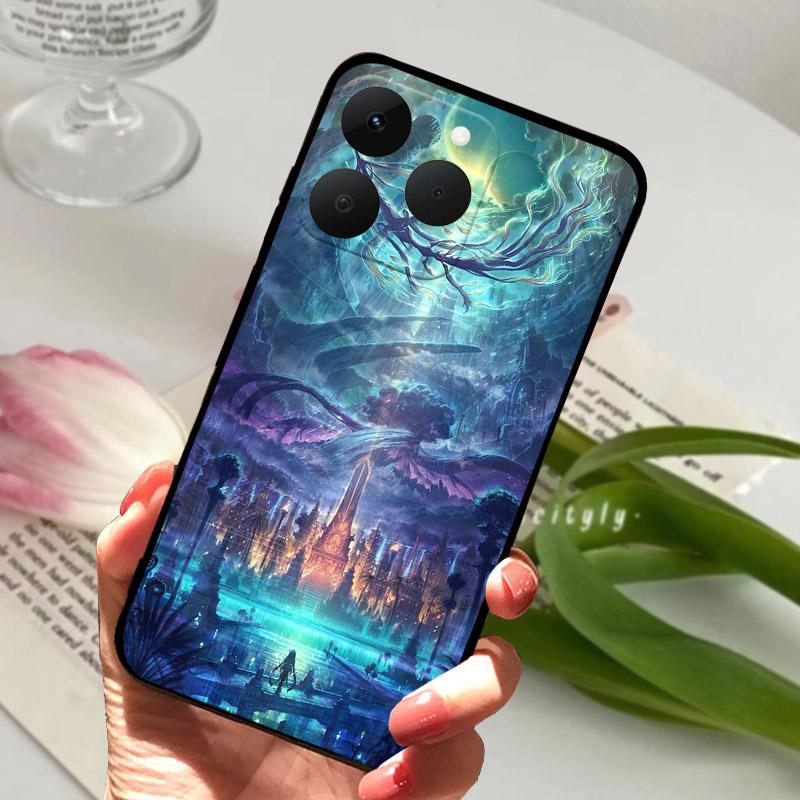 Для Realme 15T 5G Чехол Роскошный Модный Ударопрочный Силиконовый Мягкий ТПУ Чехол для Телефона Для Realme 15 T Realme15T RMX5111 RMX5112 Бампер