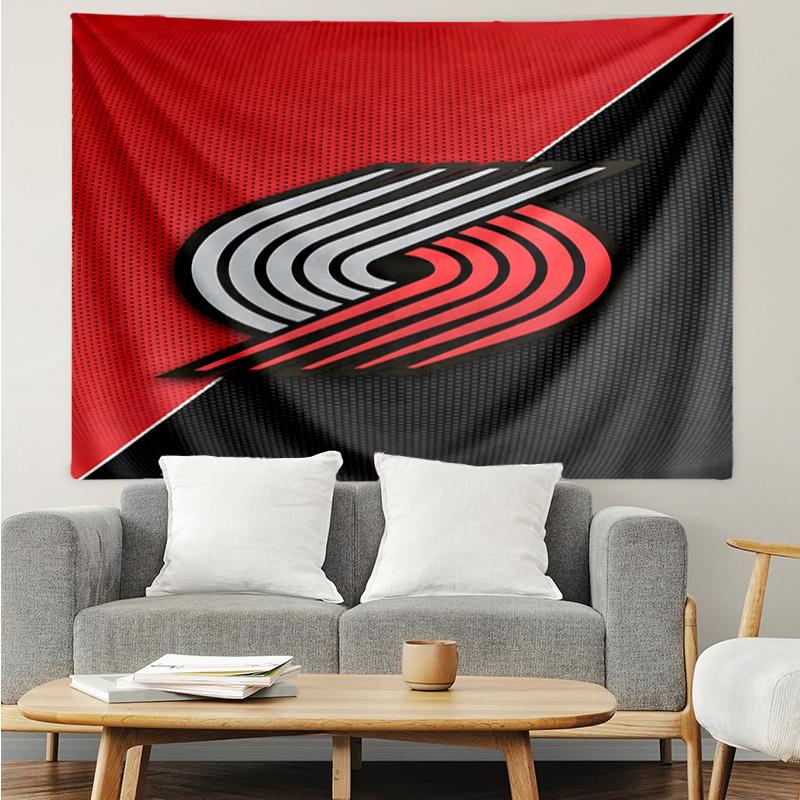 1PC Trail Blazers Logo Quick-Dry Tapestry, Unique Design Tapestry, Suitable for Bedroom,Livingroom, Playroom,Heartwarming Holiday Gifts