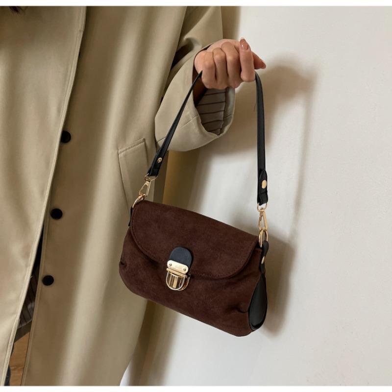 Advanced Commuting Trend Underarm Bag Small Autumn and Winter Bag Women's 2023 New Cross Body Small Bag Suede Shoulder Bag
