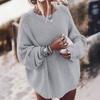 Women's Autumn and Winter Crew Neck Long Sleeve Knitted Loose Sweater
