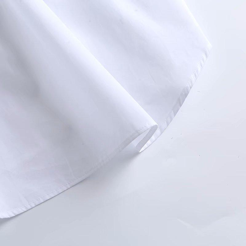 Withered England Style Office Lady Fashion Simple Solid White Blouse Women Shirt Women Tops