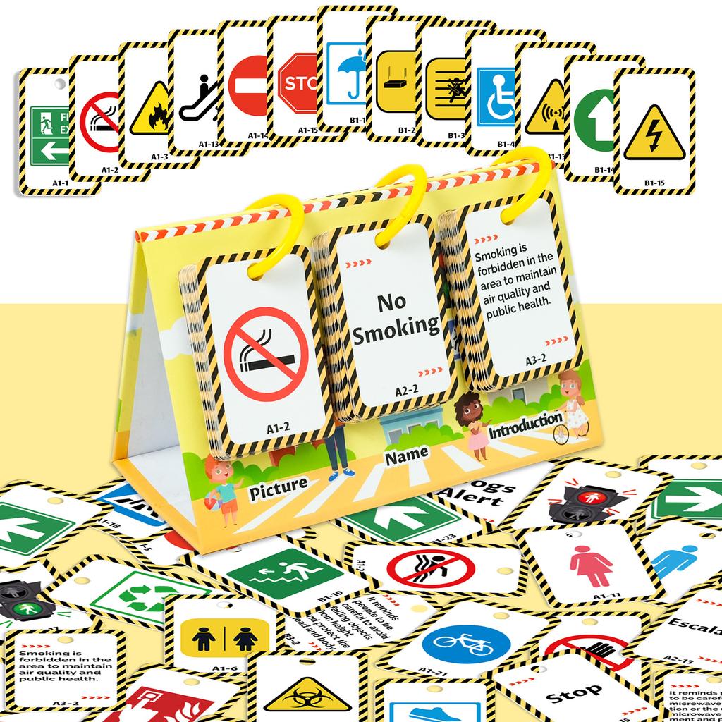 72 дорожных знака, настольные обучающие карточки для детей, графические и английские интерактивные трехмерные карточки для родителей и детей