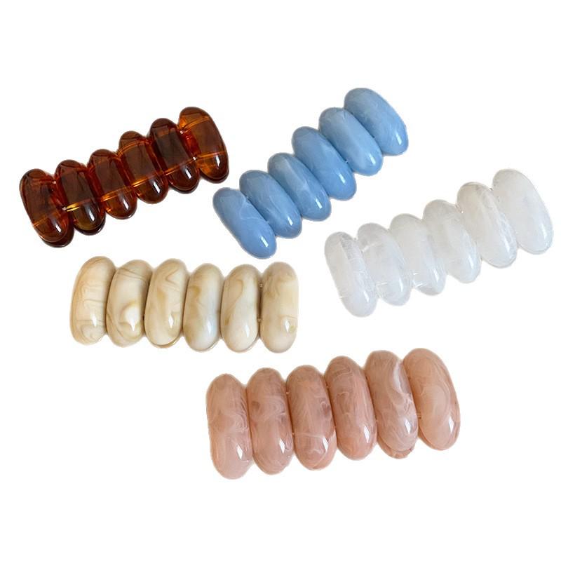 Винтажный переливающийся акриловый овальный эластичный браслет: Высококлассная, универсальная бижутерия для женщин