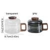 200ml Glass Tea Cup with Infuser Wooden Handle Tea Infuser Cup Kung Fu Tea Set  Office