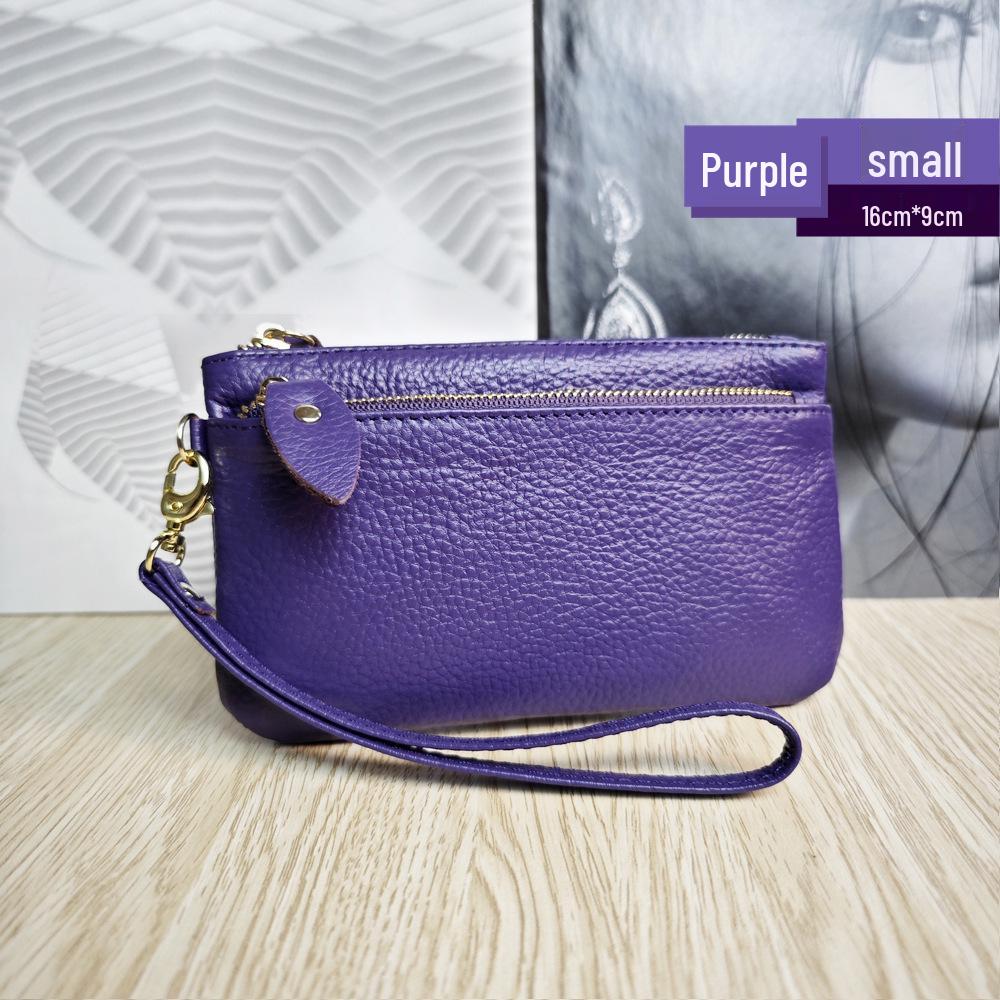 Женский многофункциональный кошелек-клатч на запястье из натуральной кожи в корейском стиле