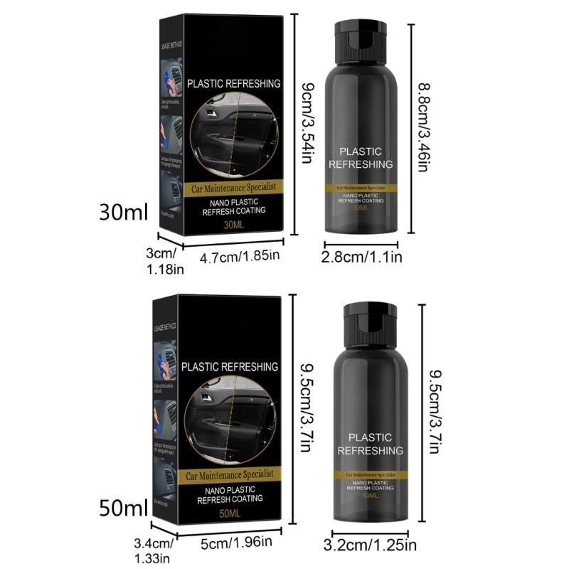 Средство для восстановления пластика автомобиля Покрытие Автомобильный Пластик Резина Внешний Ремонт Очистка Обновление Ремонтное Покрытие Реставратор Освежающий Агент