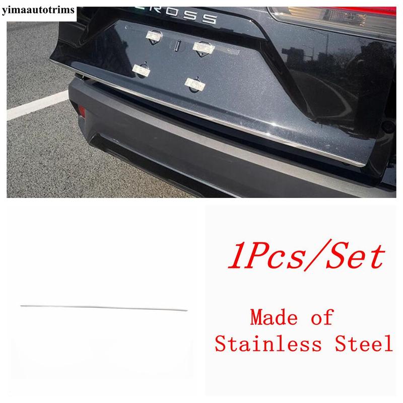 Rear Trunk Tail Gate Door Strip Decoration Cover Trim Stainless Accessories Exterior For Toyota Corolla Cross XG10 - 2025