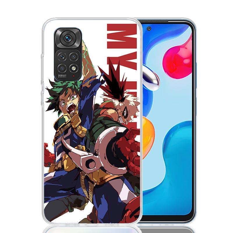 My Hero MHA Art Phone Case For Xiaomi Redmi Note 15 14 13 12S 12 Pro Plus 11S 11E 11 11T 10S 10 Art Soft Pattern Cover Redmi Not