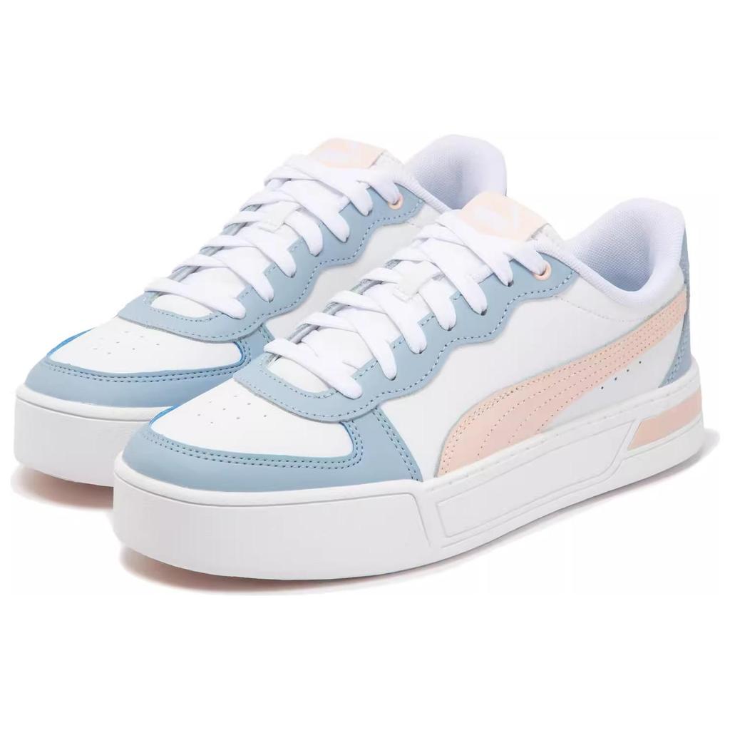 Puma Skye Trainers Comfortable Versatile Low-Top Sneakers Women Sneakers Pink Blue 374764-24