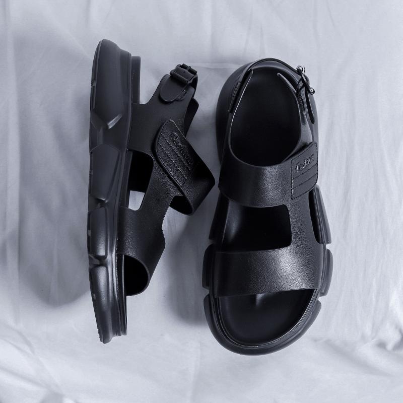 Мода Модные тенденции Мужские сандалии на толстой подошве Летние сандалии Мужские Повседневные Пляжные сандалии для отпуска Противоскользящие Износостойкие Мужские сандалии