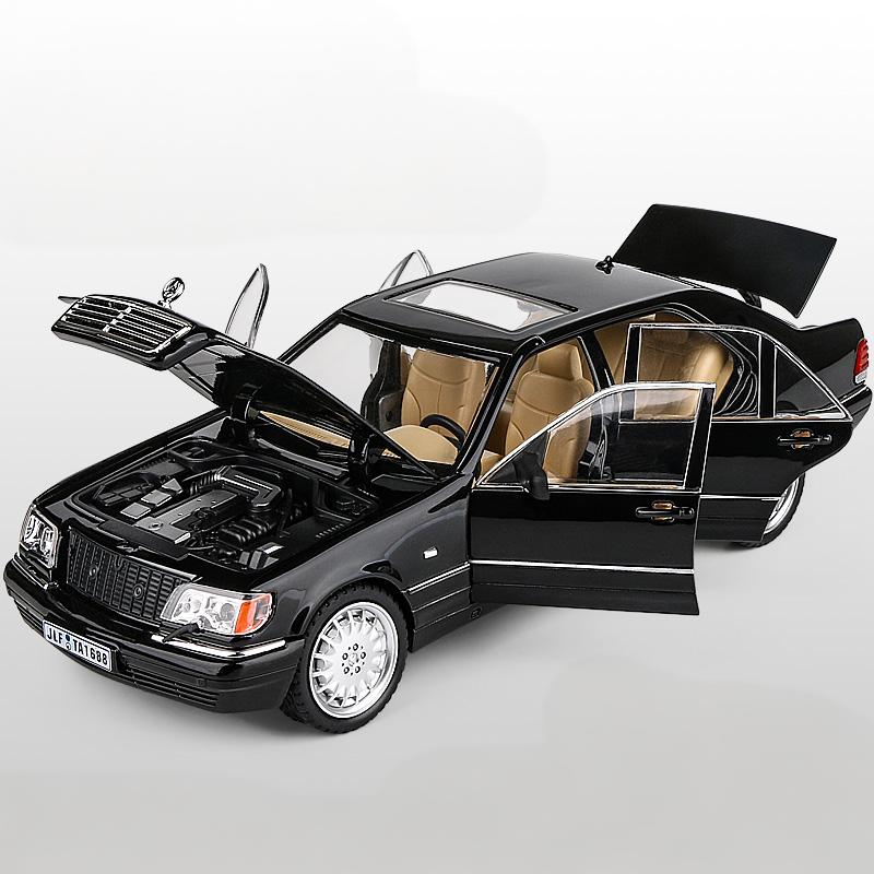 DZECY1 1:24 Mercedes Benz S W140 320SEL luxury cars Alloy Metal Diecast Model Car Sound And Light Pull Back Birthday Present For Child