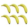 Pack of 6 Artificial Bananas Model Realistic Bananas Foam Texture Suitable for Restaurant Display and Photo Shoot