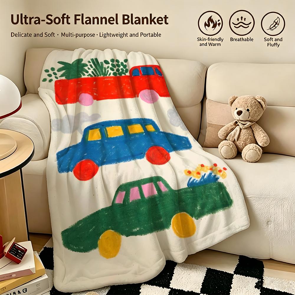 artist KKatie Bennn Throw Warm Soft Flannel Blanket Multiuse for Sofa Bed Camping Travel Nap