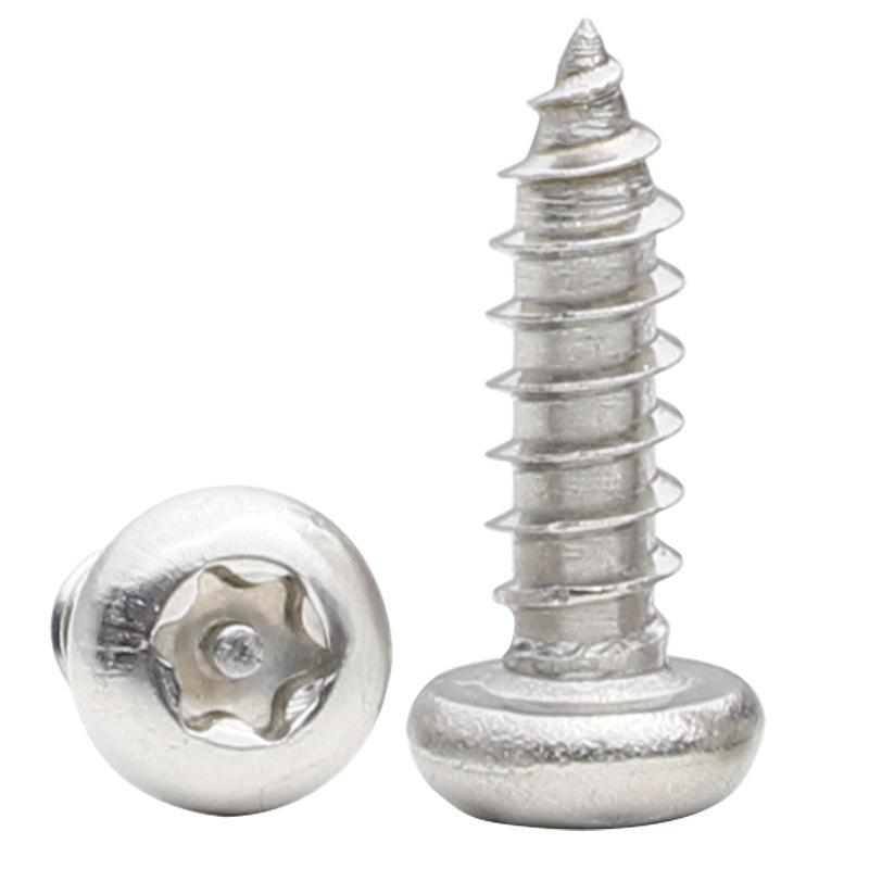 Саморезы-саморезы из нержавеющей стали 304 с защитой от кражи - круглая/цилиндрическая головка M3/M4/M5