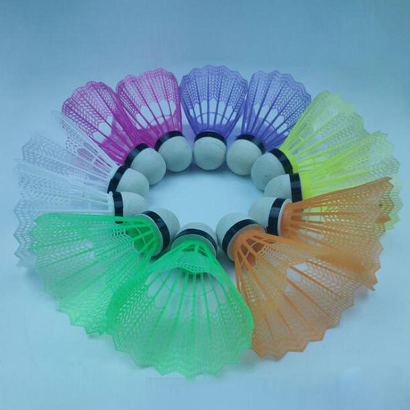 12 Pieces Badminton Balls Colorful Portable Shuttlecocks Supplies High Quality