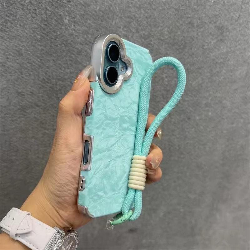 Роскошный бархатный модный чехол Ins для iPhone 16 Plus 15 14 13 12 Pro Max 11, противоударный шелковый фланелевый чехол для ремешка