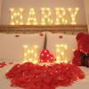 Светодиодные буквы: Декоративные гирлянды для свадеб, дней рождений, предложений и создания ночной атмосферы.