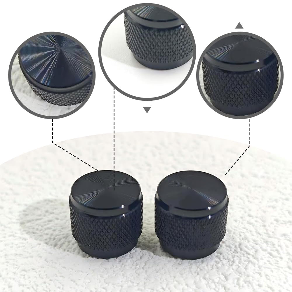 4pcs Potentiometer Knob Cap 20mm x 15.5mm Volume Control Knob Audio Knob Switch Knob Swivel Knob Adjustment Knob Aluminum