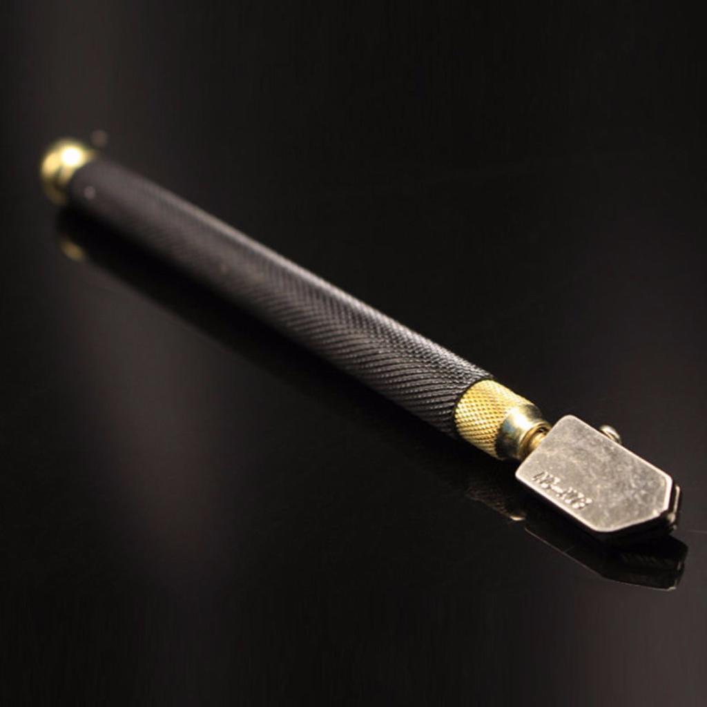 Профессиональный масляный стеклорез с алмазной противоскользящей металлической ручкой, режущие инструменты