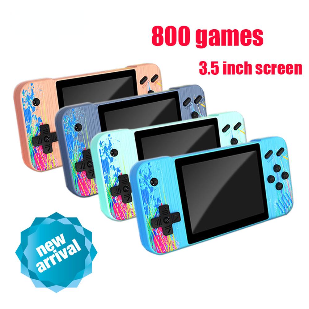 Портативная игровая консоль, портативный игровой плеер 800, классические ретро игры, AV-выход, 3,5 дюйма, 8-битная карманная консоль для подарка ребенку