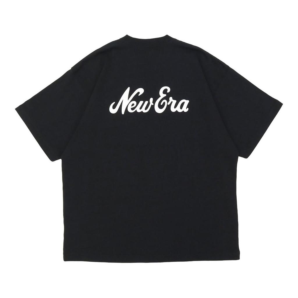New Era Classic NE Short Sleeve Exclusive To Size Size Oversized Cotton Tee T-Shirt, Black, ONSPOTZ, M, S/S,