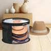 Foldable Wide Brims Hat Organizer Bag with Carrying Handle Oversized Clear Hat Case for Closet