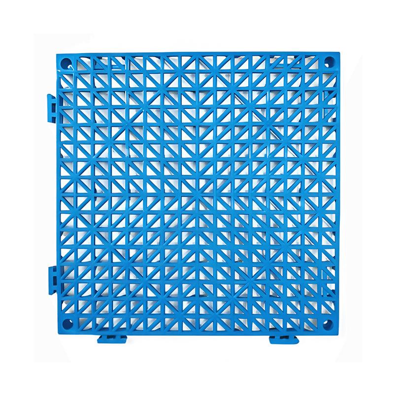 PVC Interlocking Anti-Slip Floor Mat for Shower, Kitchen, Bathroom, Toilet, Pool - Water-Permeable and Hollow Design